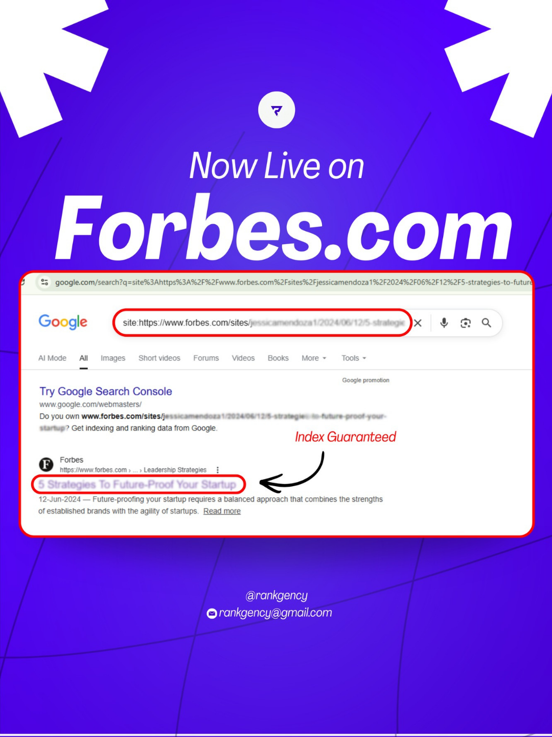 Global Media Covergae on fobes by rankgency